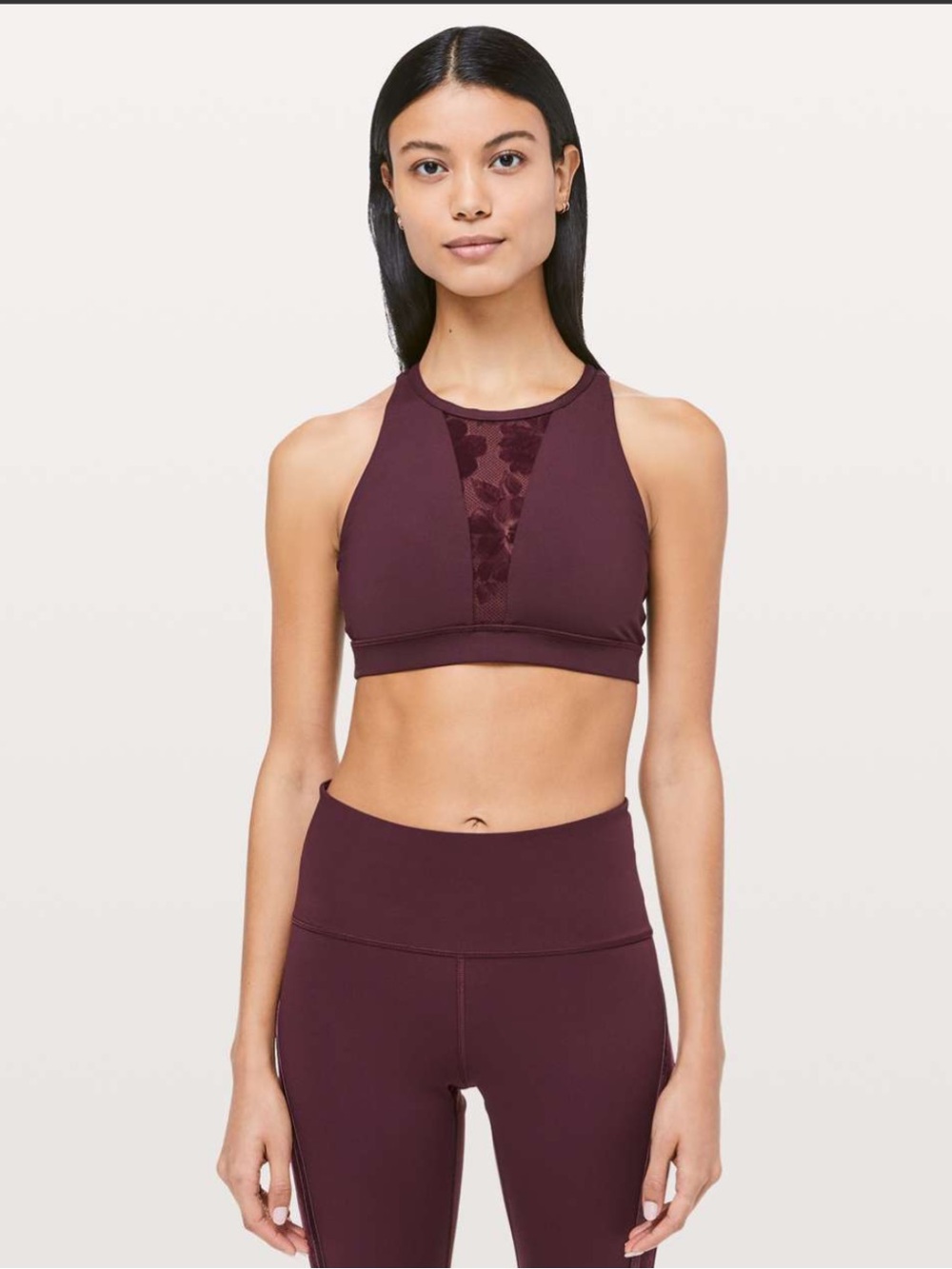 Lululemon Energy Bra Flocked